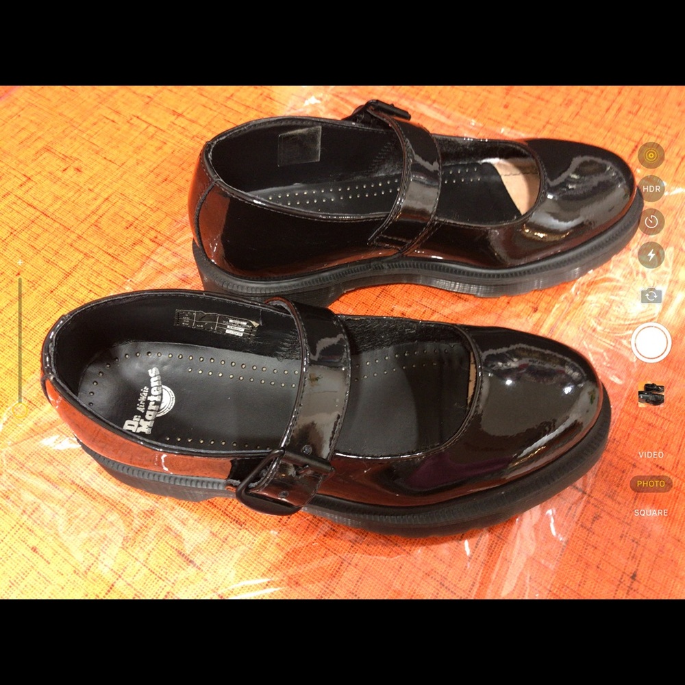 Doc Martin Mariel black patent Mary Janes